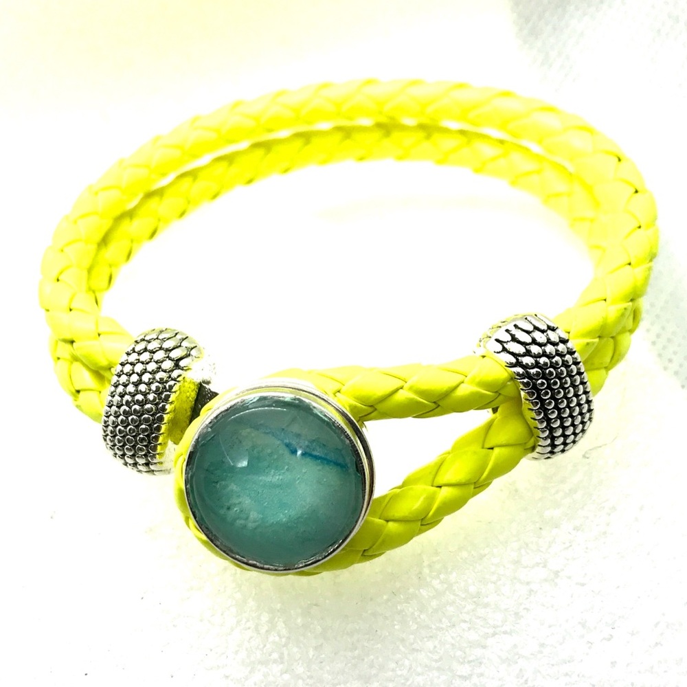 Bracelet Leather Noosa Handmade 20mm snap SB20
